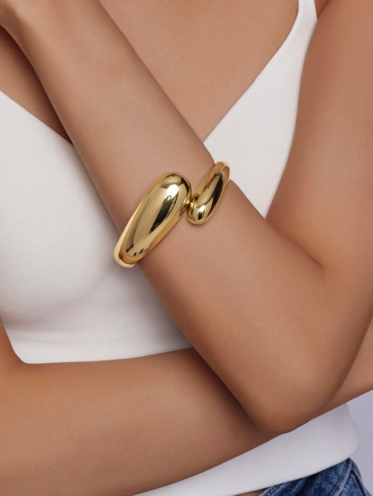 Chunky Snake Statement Jewelry Gold Plated