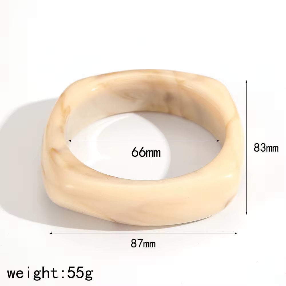 Amber color bangle bracelet