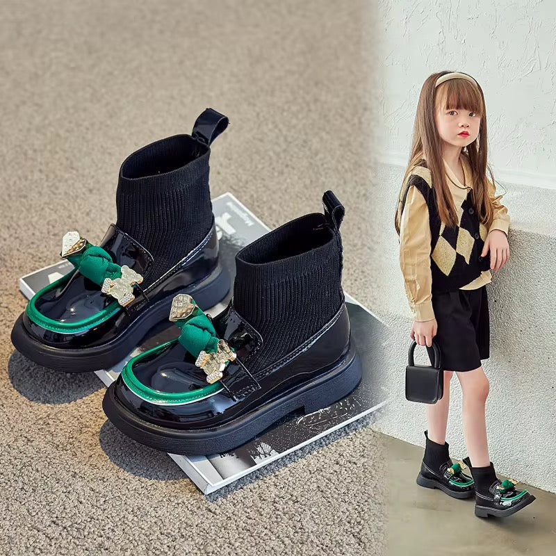 Children short socks princess shoes autumn trendy