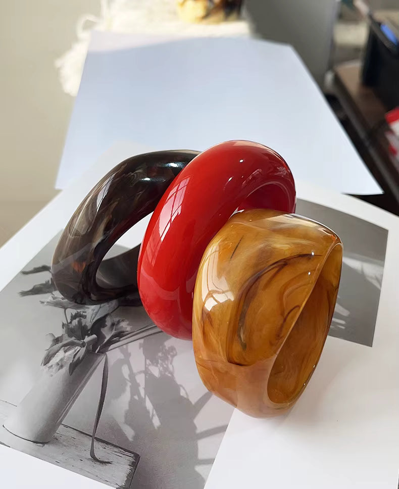 Irregular Geometric Shape Acrylic Bracelet