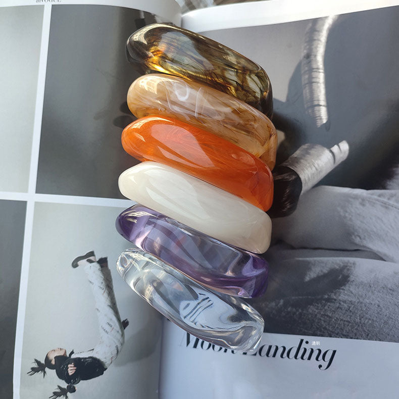 Simple Irregular Geometric Shape Acrylic Bracelet