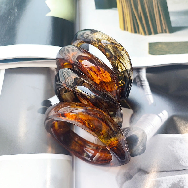 Simple Irregular Geometric Shape Acrylic Bracelet