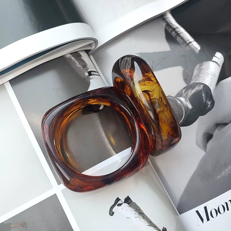 Simple Irregular Geometric Shape Acrylic Bracelet