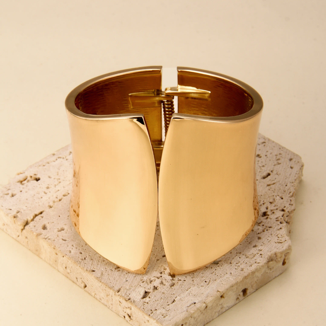 Open Bracelet Versatile Irregular Cut Edges Fashionable Bangles