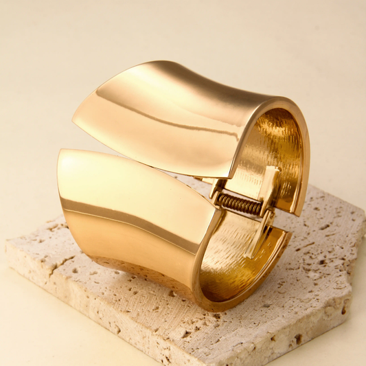 Open Bracelet Versatile Irregular Cut Edges Fashionable Bangles