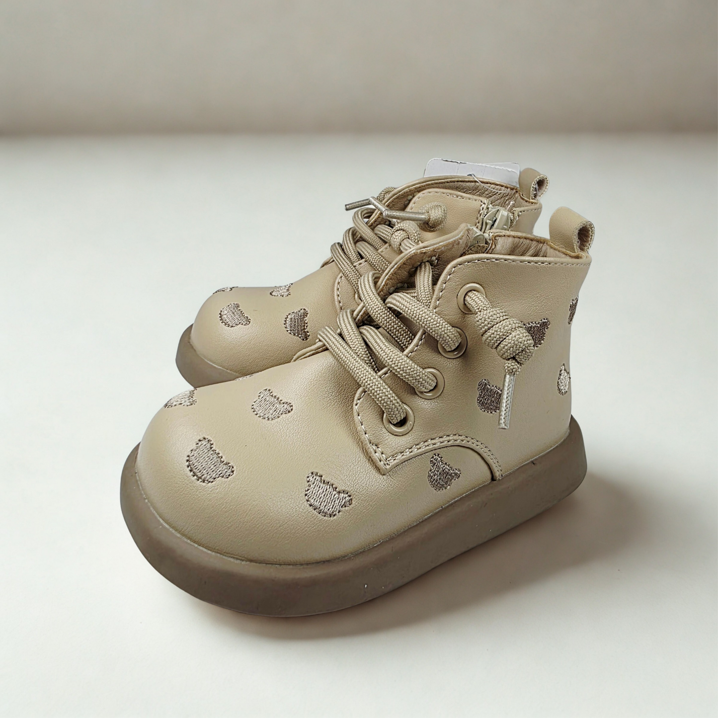 Little bear pattern baby girl boot shoes