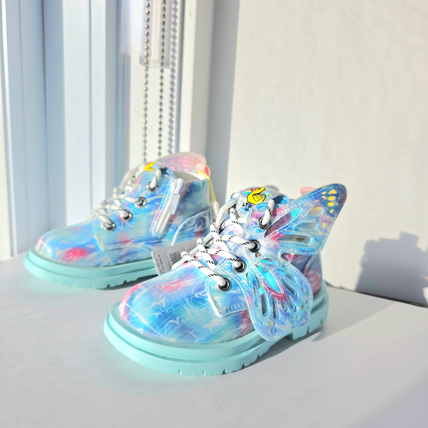 Butterfly wings boots kids shoes