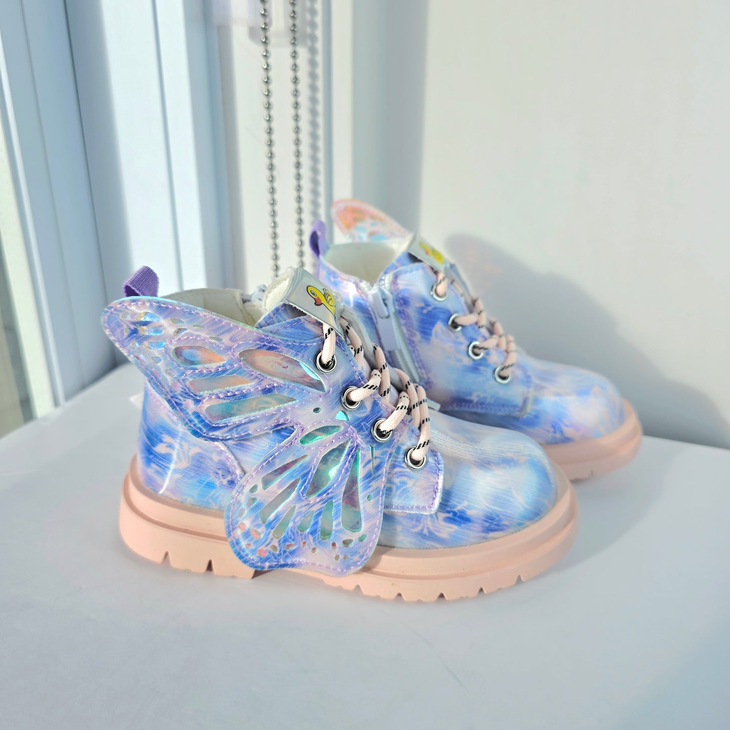 Butterfly wings boots kids shoes
