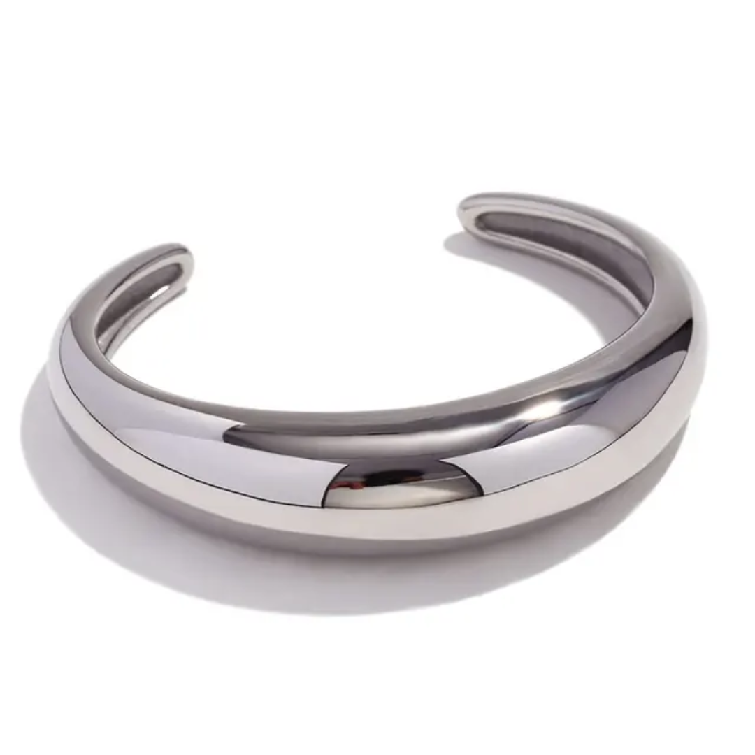 Chunky Cuff Bangle Classical PVD Gold Plated
