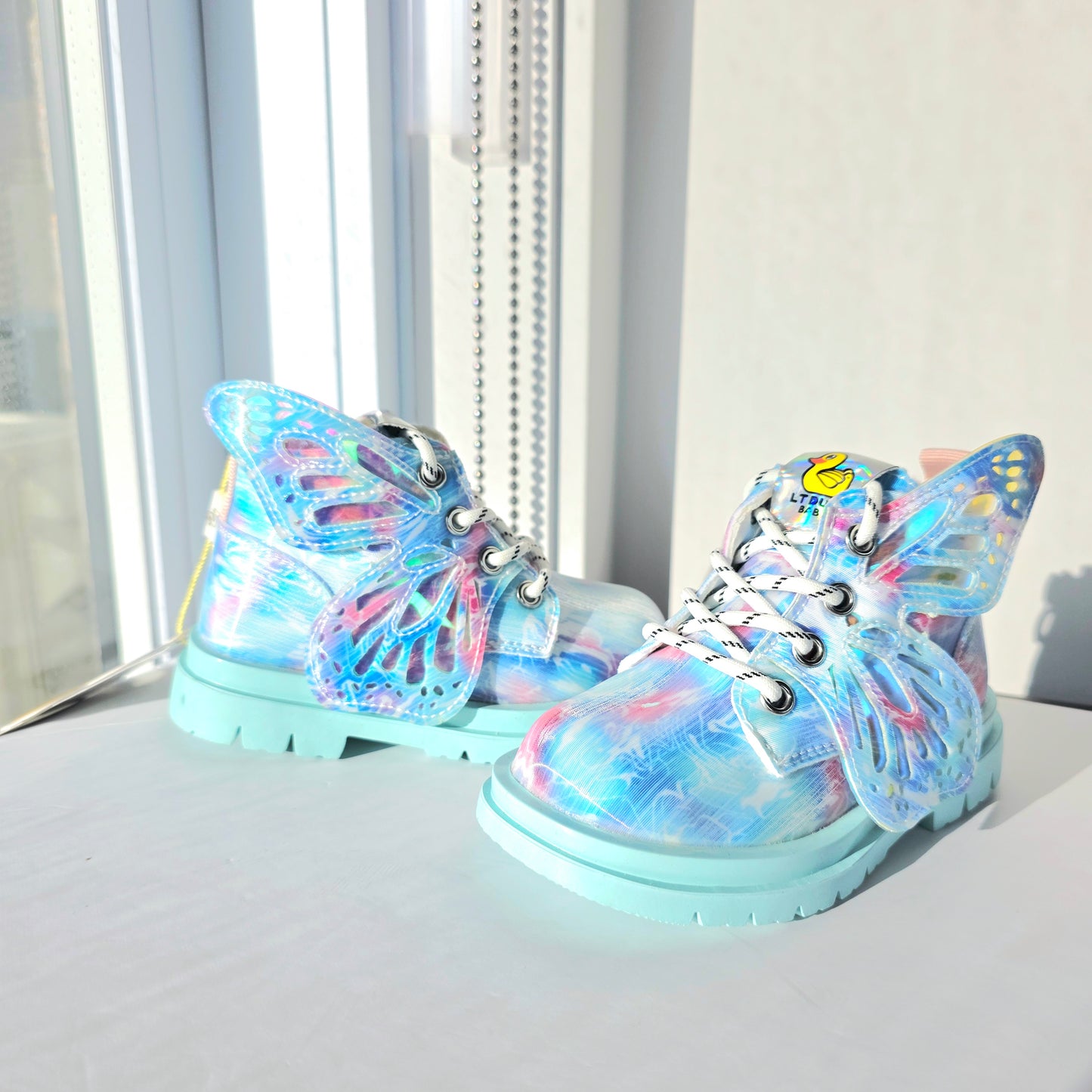 Butterfly wings boots kids shoes