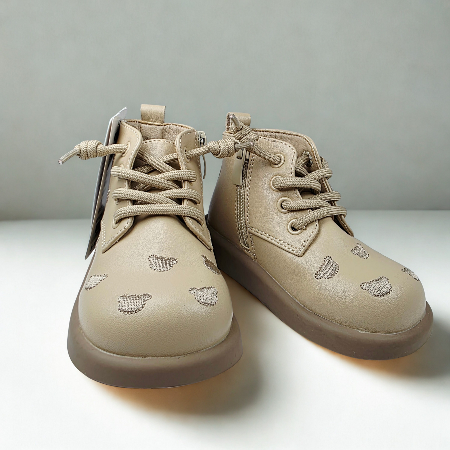 Little bear pattern baby girl boot shoes