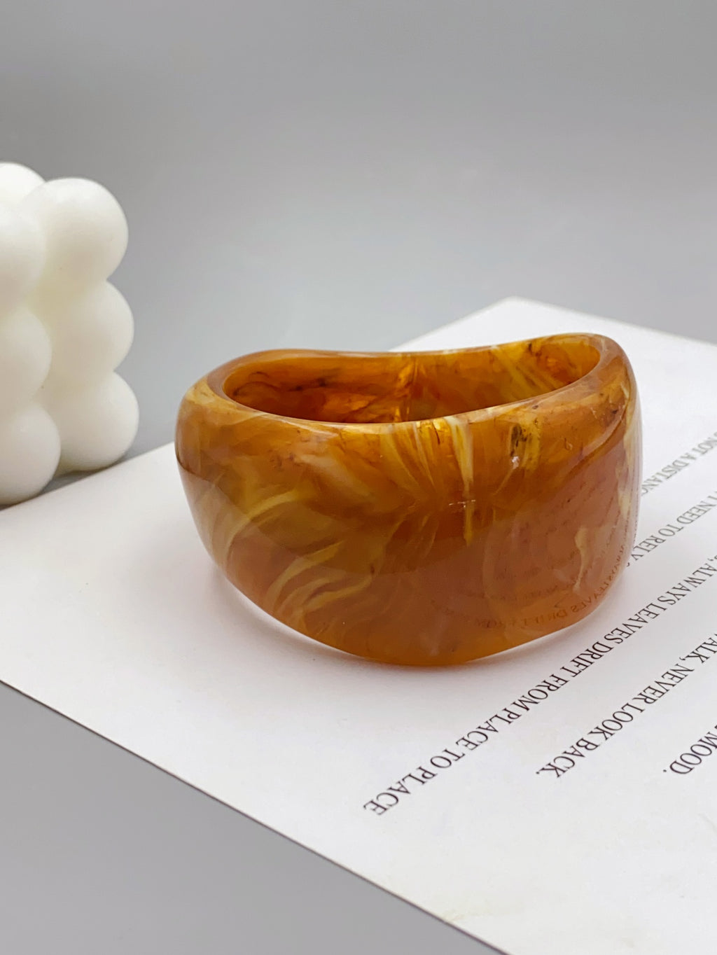 Irregular Geometric Shape Acrylic Bracelet